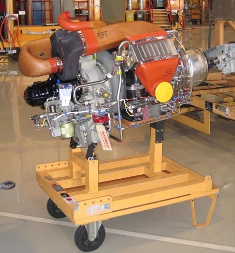 Auxiliary power unit from an Airbus 320 Series.