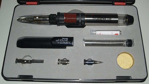 Gas soldering iron.